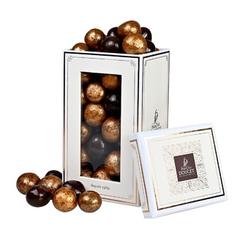 Francois Doucet Hazelnuts in Dark and Milk Chocolate and Golden Glaze 200g - buy, prices for COSMOS - photo 1