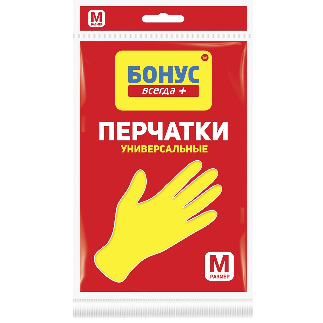

Перчатки Бонус латексные желтые 1 пара размер M