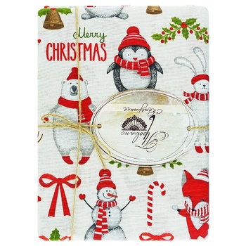 Provence Merry Santa Tablecloth 220*136cm