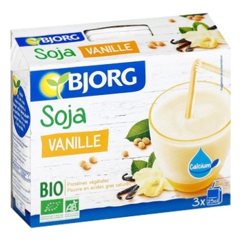 Bjorg Organic Vanilla with Calcium Soy Drink 3x250ml - buy, prices for Vostorg - photo 1