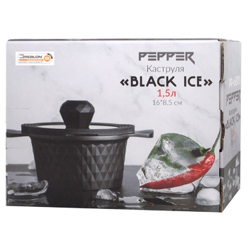 Pepper Black Ice Pan 1.5l 16x8.5cm - buy, prices for Tavria V - photo 1