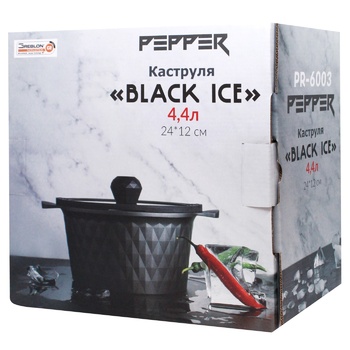 Каструля Pepper Black Ice 4,4л 24х12см