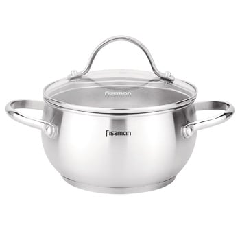 Fissman Martinez Pan with Glass Cap 2.5l - buy, prices for - photo 1