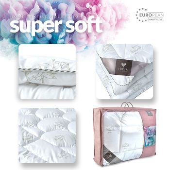 Одеяло Идея Super Soft Classic всесезонная 140x210см - купить, цены на - фото 10