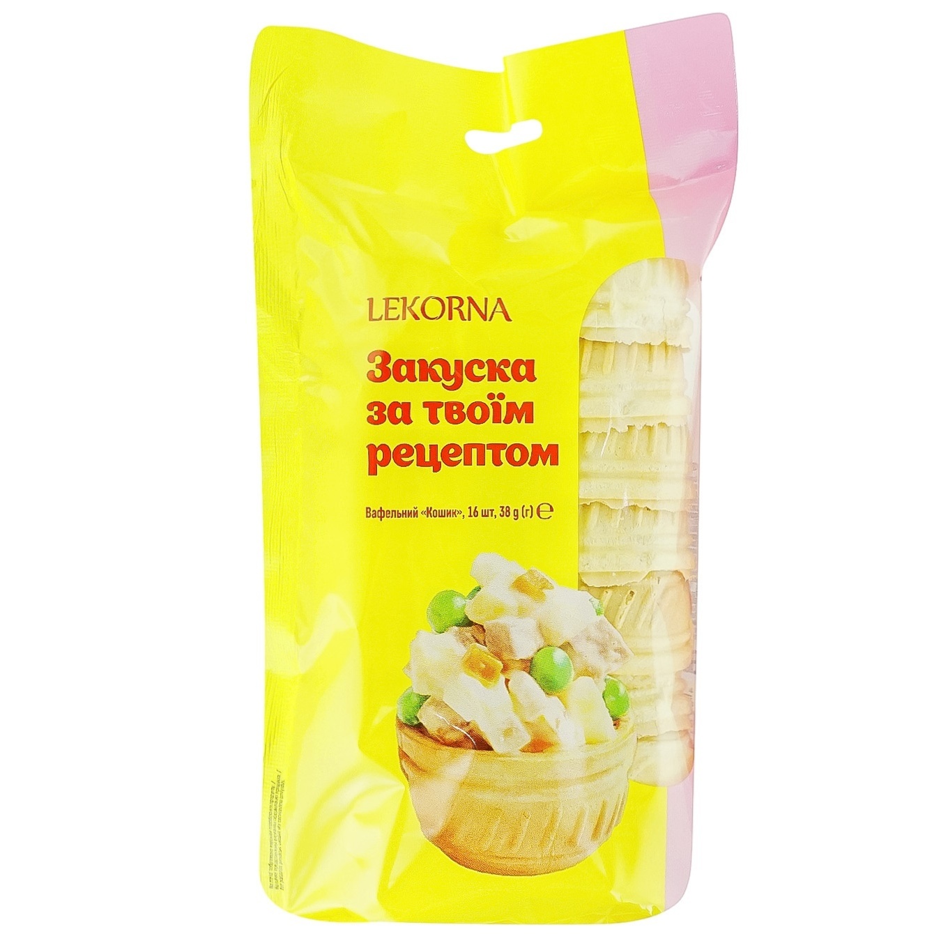 

Вафельная корзинка Lekorna 16шт 38г