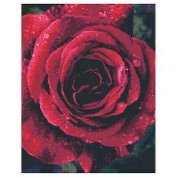 Ideyka Diamond Mosaic Rose Painting by Numbers 40x50cm - buy, prices for - photo 1