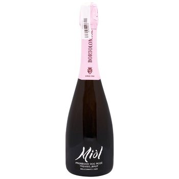 Вино игристое Bortolomiol Miol Rose розовое брют 11,5% 0,75л