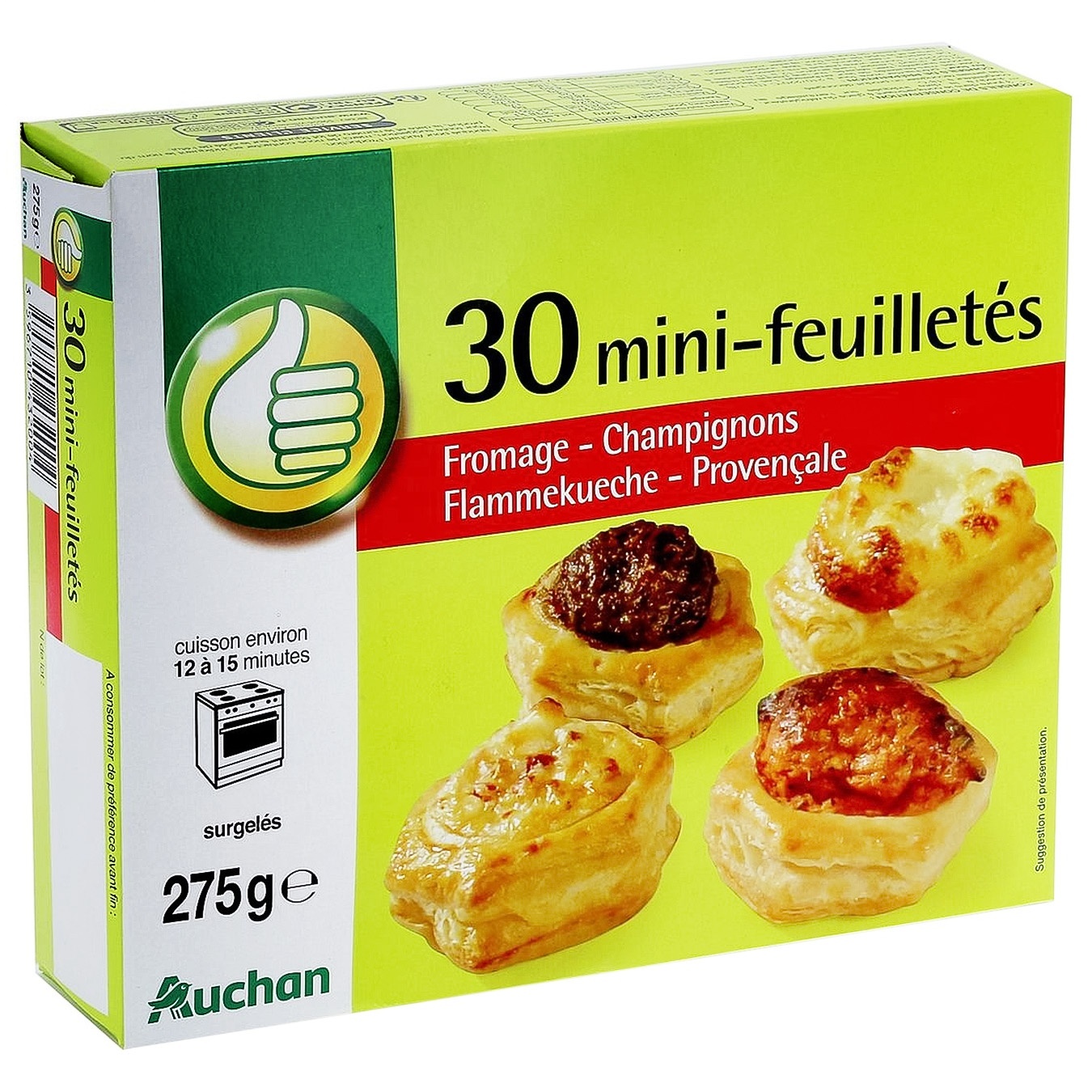 

Слойки Ашан мини 275г