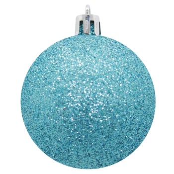 Glitter Blue Christmas Ball 6cm - buy, prices for COSMOS - photo 1