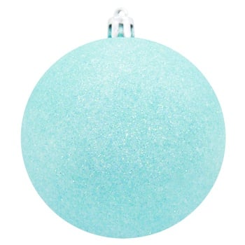 Plastic Turquoise Christmas Ball 8cm