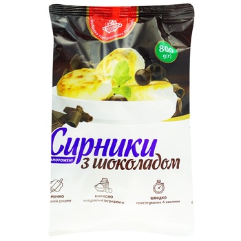 Сырники Фабрика натуральных продуктов с шоколадом 800г - купить, цены на Auchan - фото 1