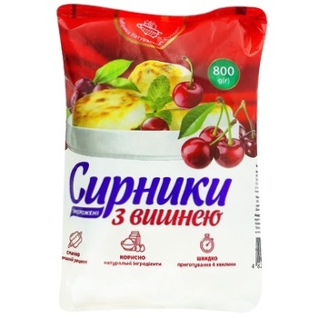 Fabryka naturalnykh produktiv Frozen Cheesecakes with Cherries 800g