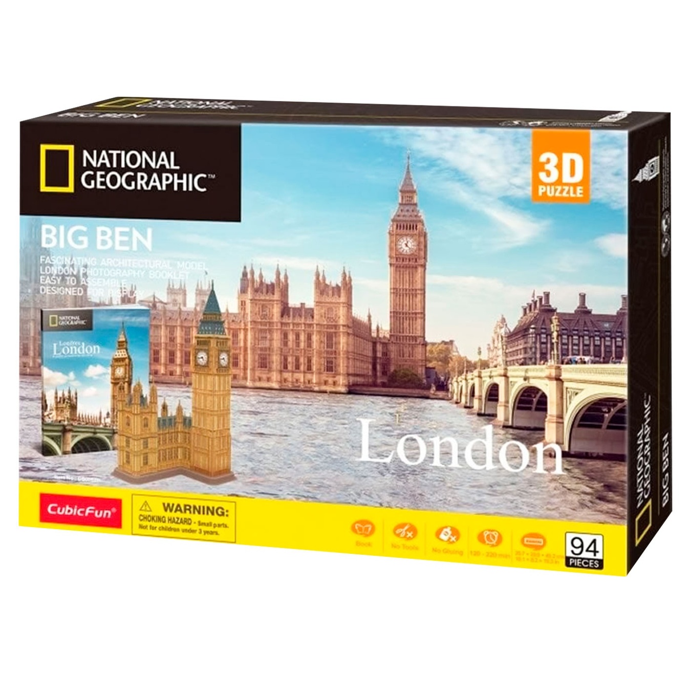 

Конструктор-3D Пазл CubicFun DS0992h National Geographic Біг Бен