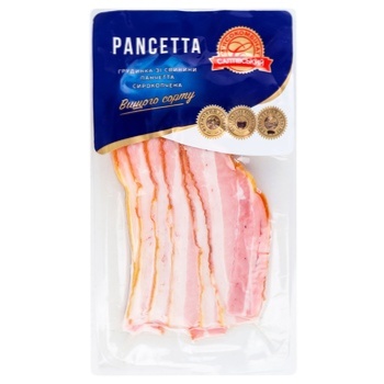 Грудинка Салтовский МК Pancetta из свинины сырокопченая 120г - купить, цены на Чудо Маркет - фото 1