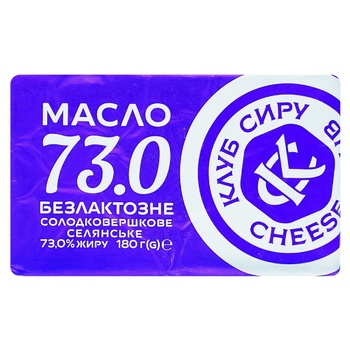 Cheese Club Selianske Lactose-free Sweet Cream Butter 73% 180g - buy, prices for Auchan - photo 2