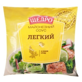 Shchedro Light Mayonnaise Sauce 15% 300g - buy, prices for Auchan - photo 1