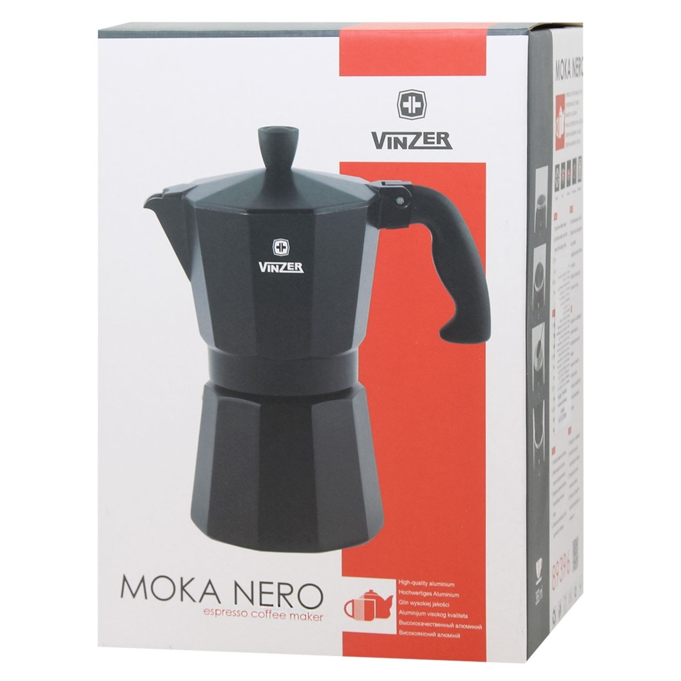 

Кофеварка Vinzer Moka Nero гейзерна