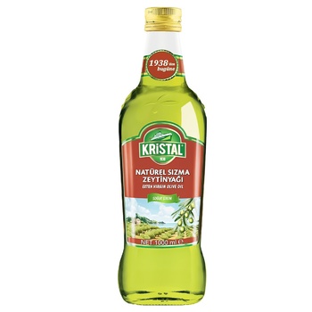 Масло оливковое Kristal Extra Virgin 1л - купить, цены на Auchan - фото 1