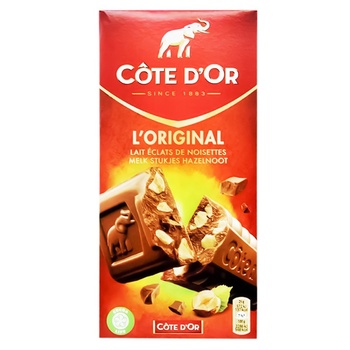 Шоколад Cote D'or L'original молочный с лесным орехом 200г