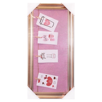 Photo Frame with Clothespins 30х60cm