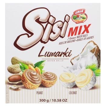 Lumar Lumarki Sisi Mix Waffle Candies with Peanut and Coconut Cream 300g - buy, prices for EKO Market - photo 2