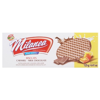 Lumar Milanea Caramel in Milk Chocolate Cookies 125g - buy, prices for EKO Market - photo 2