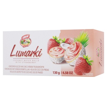 Lumar Lumarki Waffle Candies with Coconut and Strawberry Cream 130g - buy, prices for EKO Market - photo 1