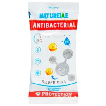 Naturelle Antibacterial Wet Wipes with D-Panthenol Silver Ions and Vitamin E 15pcs - buy, prices for Vostorg - photo 1