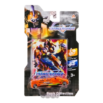 Transcrasher Transforming Car and Leon with Launcher Toy Set