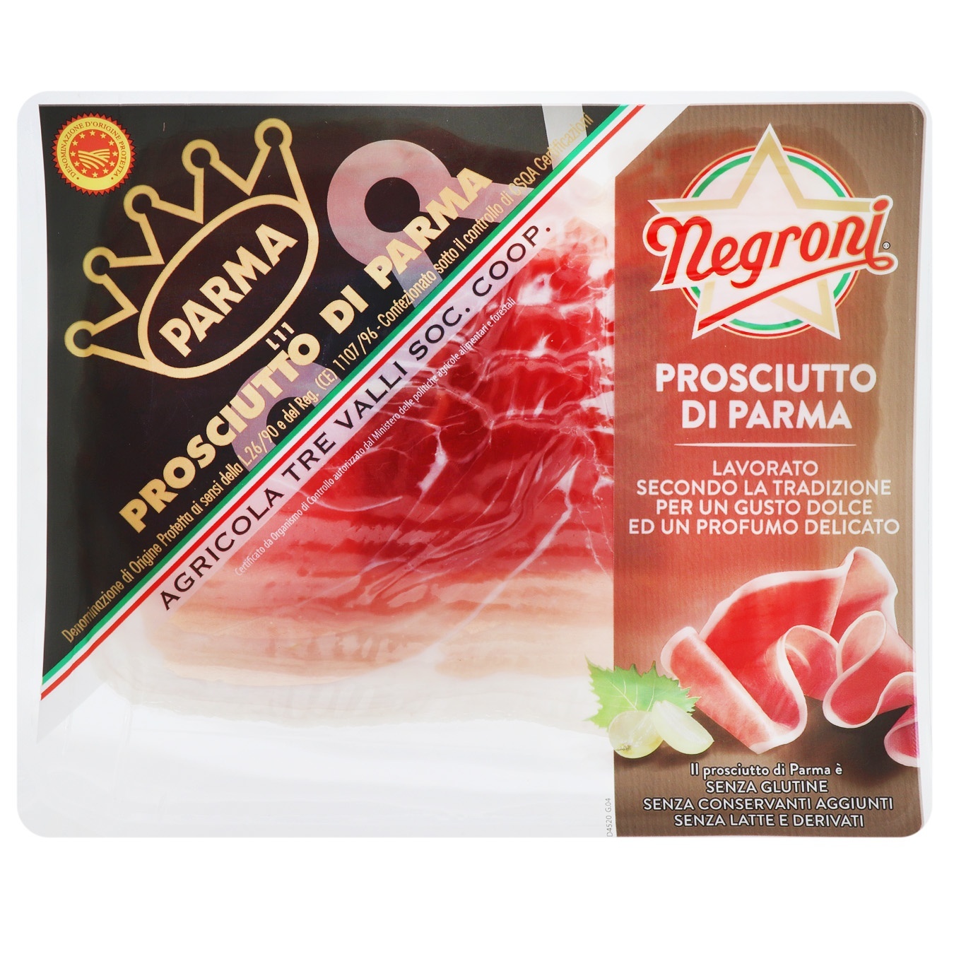 

Прошутто Negroni Parma сыровяленое нарезка 80г