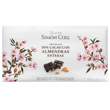 Simon Coll Dark Chocolate with Almond 200g - buy, prices for - photo 1