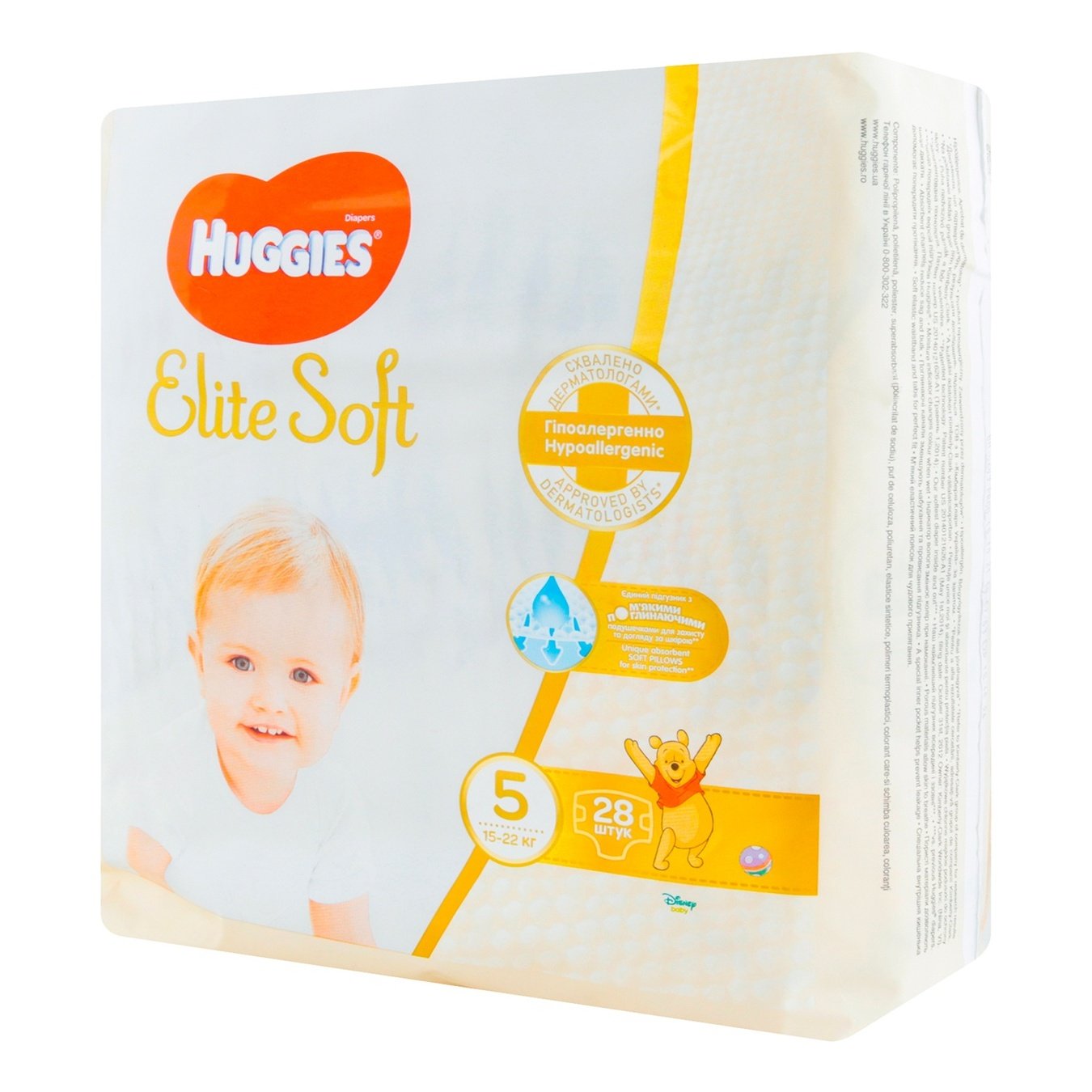 

Подгузники Huggies Elite Soft 5 12-22кг 28шт