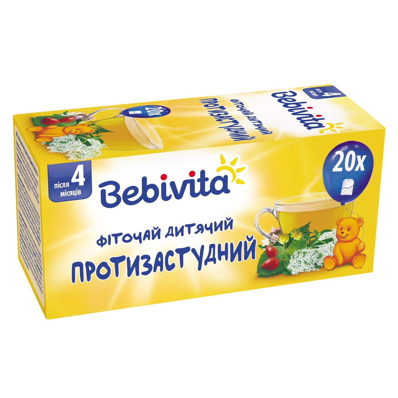 

Фиточай Bebivita противопростудный для детей с 4 месяцев 30г