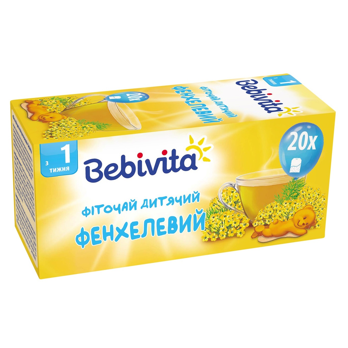 

Фиточай Bebivita фенхелевый для детей с 1 недели 30г