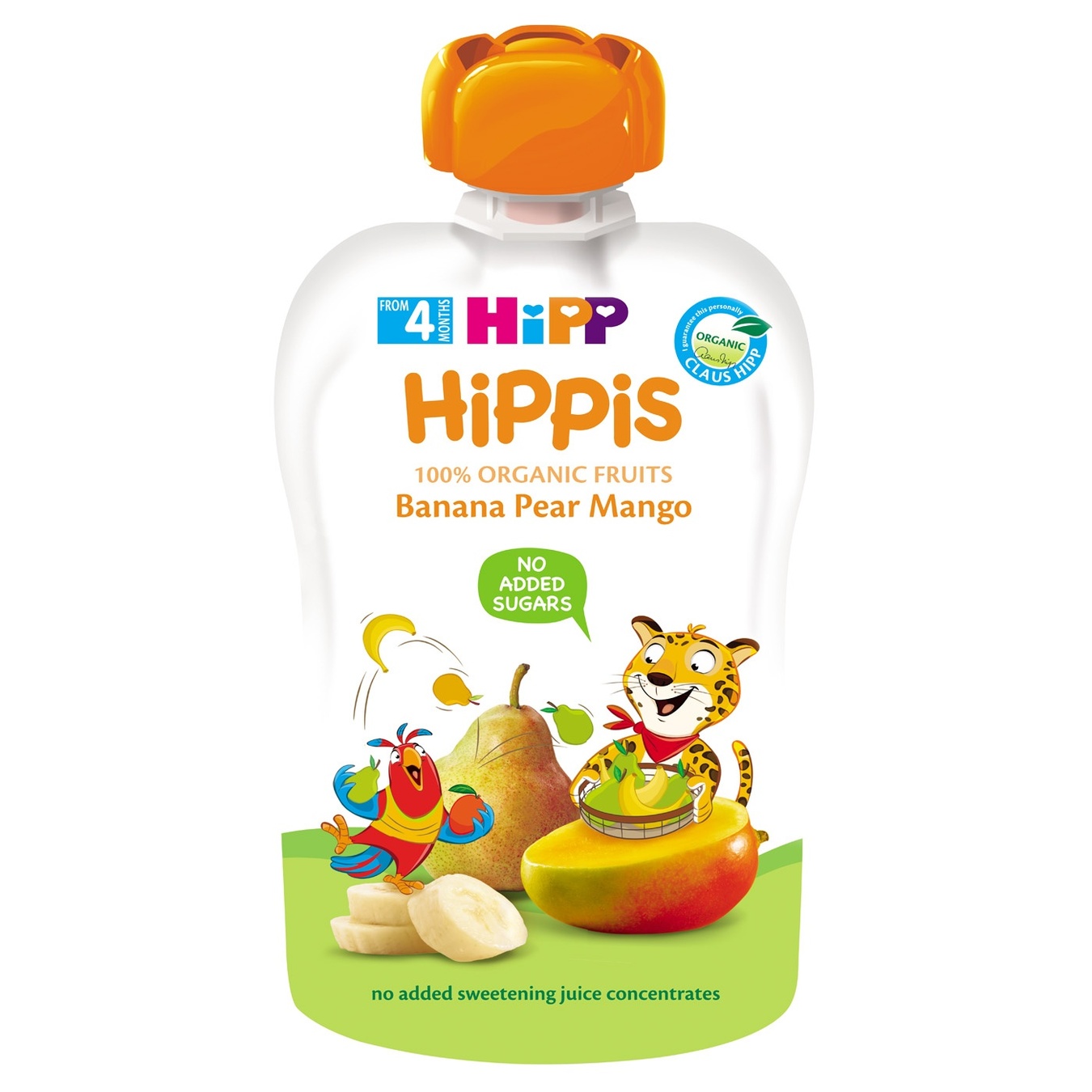 

Пюре HiPP Hippis банан-груша-манго 100г