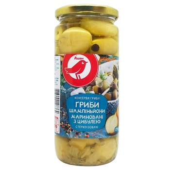 Auchan Marinated Mushrooms with Onions 420g - buy, prices for Auchan - photo 1