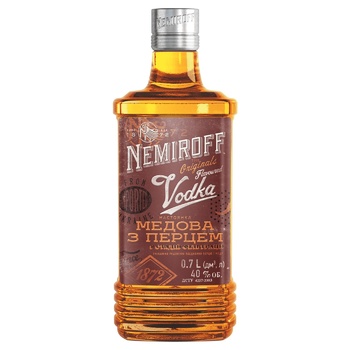 Настоянка Nemiroff Українська Медова з перцем 40% 0,7л - купити, ціни на ЕКО Маркет - фото 1