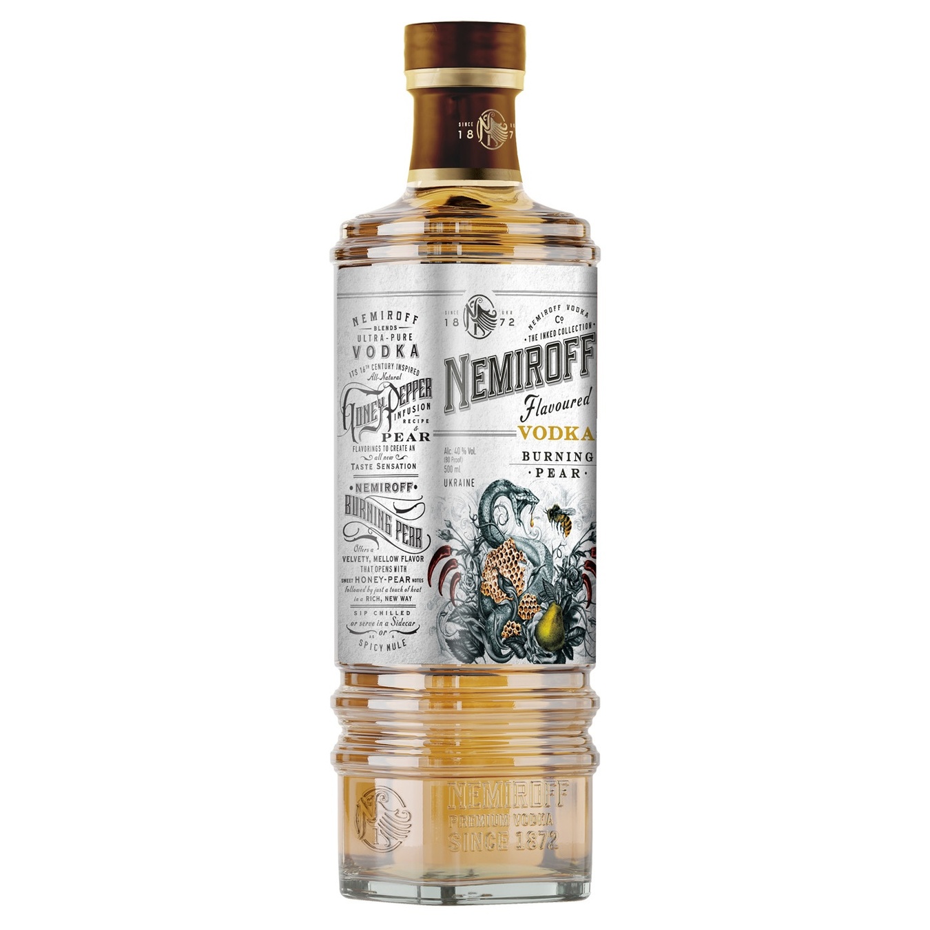 

Настойка Nemiroff Burning Pear De Luxe FV 40% 0,5л