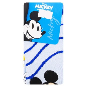 Шкарпетки дитячі Disney Mickey Mouse махрові р.27-30 синьо-блакитний - купити, ціни на - фото 1