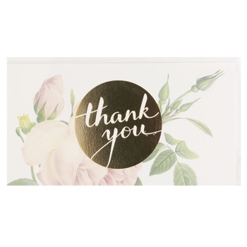 Watercolor Congratulate Postcard with Envelope 19x10cm - buy, prices for MegaMarket - photo 3