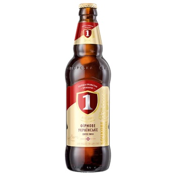 Persha Pryvatna Brovarnya Draft Light Beer 4.3% 0.5l - buy, prices for METRO - photo 1