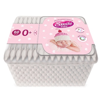 Smile Cotton swabs for children 60pcs - buy, prices for METRO - photo 1