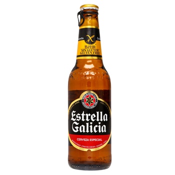 Estrella Galicia Especial Light Beer 5.5% 0.33l - buy, prices for Supermarket "Kharkiv" - photo 2