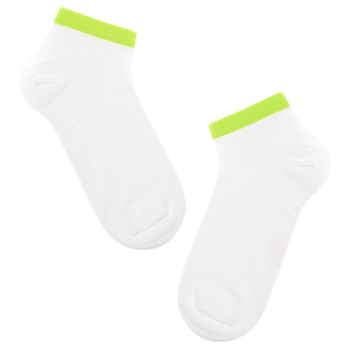 Conte Elegant Classic Cotton White-Green Women's Socks 23s - buy, prices for MegaMarket - photo 2