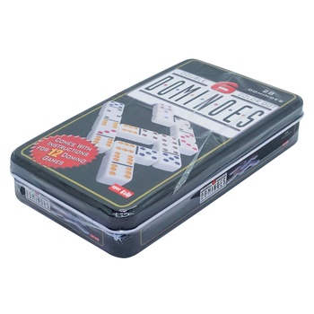 Гра настільна Доміно в металевій коробці 19,5х11,5х3см - купити, ціни на КОСМОС - фото 2