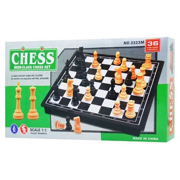 Plastic Chess with Magnet Board Game 25х12.5cm - buy, prices for COSMOS - photo 1