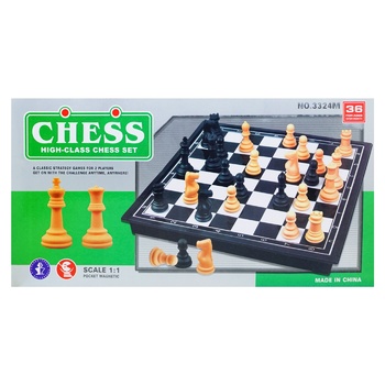 Гра настільна Шахи пластикові з магнітом 32х16см - купити, ціни на КОСМОС - фото 2