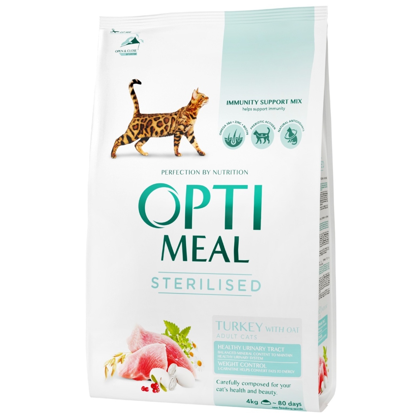 

Корм сухой Optimeal Sterilised Индейка и овес для стерилизованных кошек 4кг