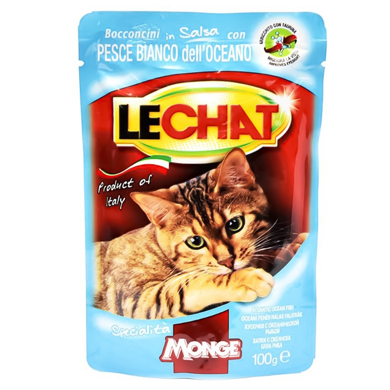 

Корм Monge Lechat океаническая рыба для кошек 100г
