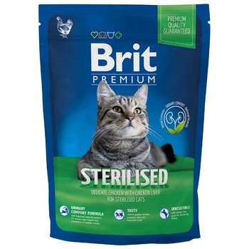 Brit Premium Dry Food with Chicken for Neutered Cats 800g - buy, prices for MasterZoo - photo 1